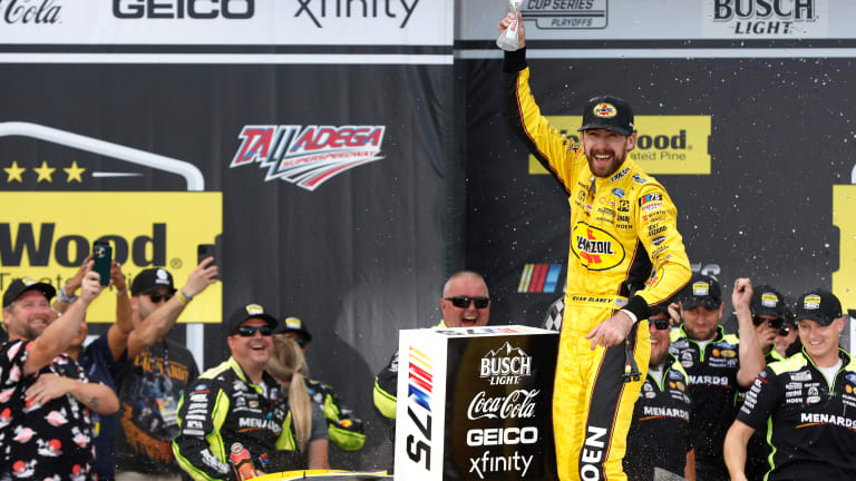 Blaney wins Talladega thriller to advance in NASCAR Cup playoffs (full story, stats, VIDEOS)